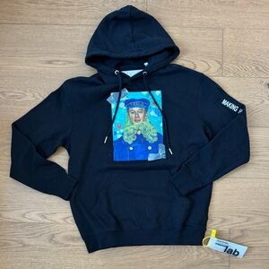 Lemonardo Urban Coolab Captain Musk Hoodie - Size M - NWT - Black